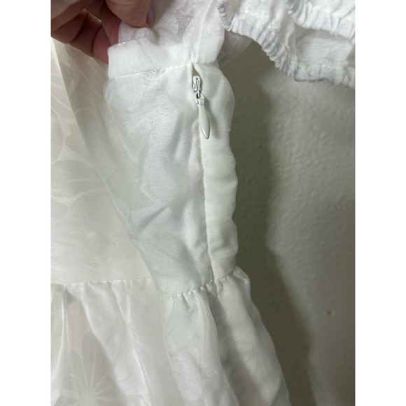 Altar'd State‎ White Floral Babdydoll Dress Large - Picture 4 of 9
